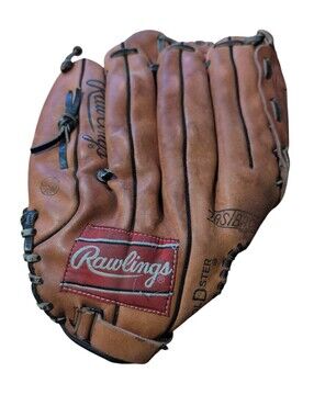 Rawlings Fastback Basket-Web Baseball Glove RHT Brown Leather Fielding Mitt